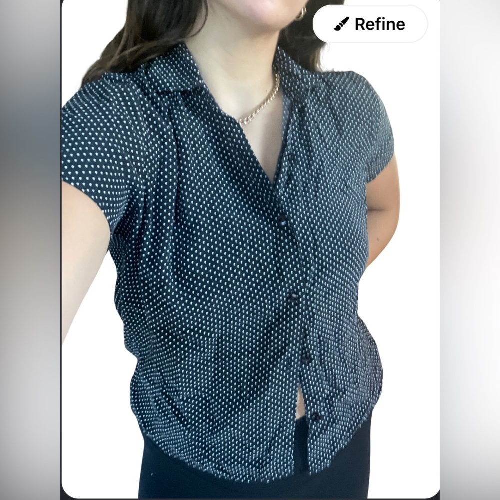 Polka dot blouse